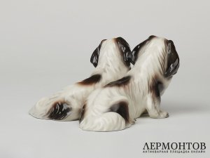 Статуэтка «Пекинесы». Goldscheider, Австрия, 1936 год