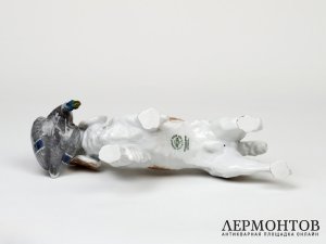 Статуэтка «Кокер-спаниель с дичью». Фарфор, Rosenthal, Германия, 1977 год