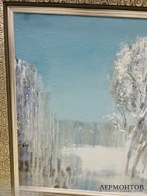 Картина «Февраль». Холст, масло, С. А. Радюк, Россия, 2000 год