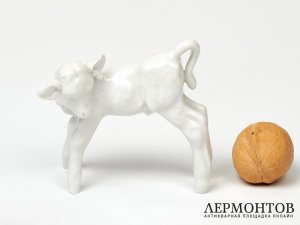 Статуэтка «Теленок». Фарфор, Meissen, Германия, 1930–1940 годы
