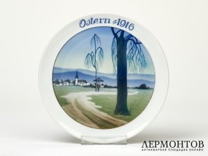 Тарелка настенная «Пасха 1916». Фарфор, Rosenthal, Германия