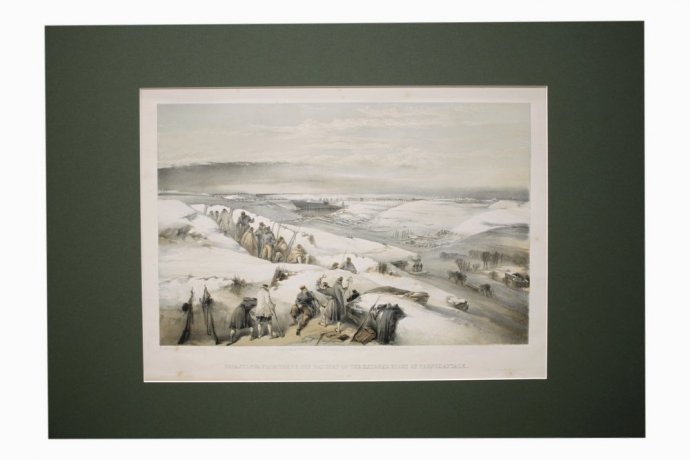 Литография. Вид на Севастополь. Крымская война. Симпсон. Лондон, 1855 г.