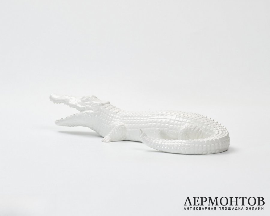 Статуэтка «Крокодил». Керамика, G.B.C. Ceramiche, Италия, 1970-е годы