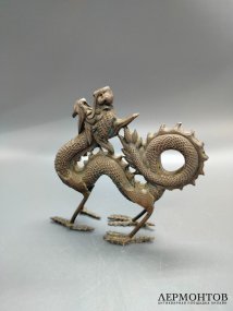 Статуэтка «Китайский дракон». Серебро, Китай