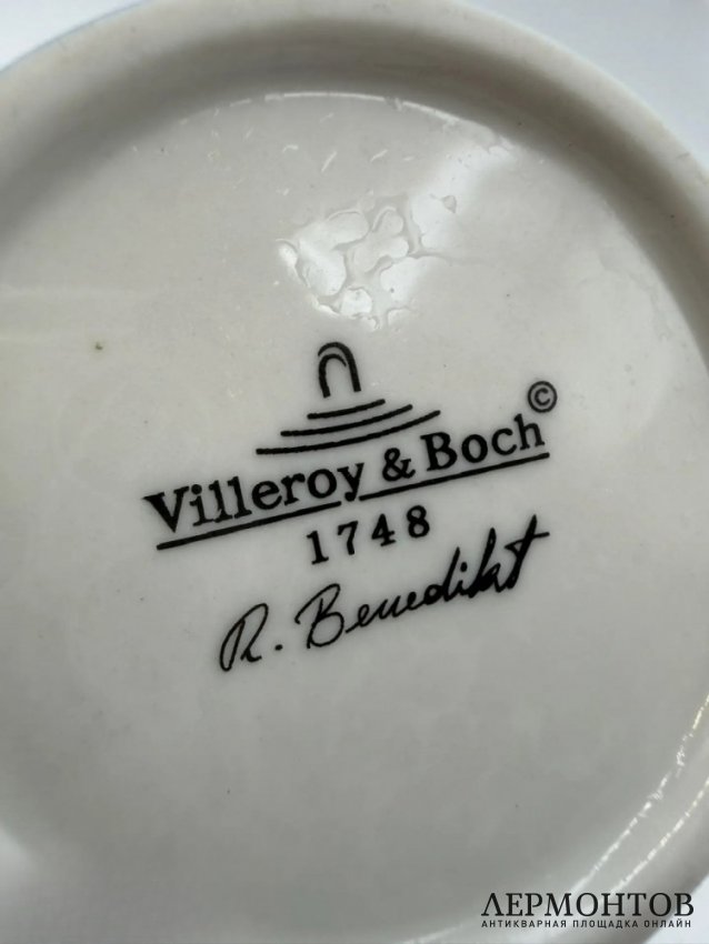 Шкатулка «Коты» из серии «Benedikt & Friends». Фарфор, роспись, Villeroy & Boch, художница R. Benedikt, Германия