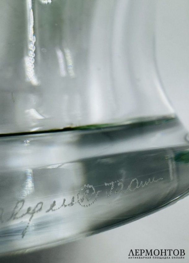Ваза «Tanega». Хрусталь, Lalique, автор М.-К. Лалик, Франция, 1994 год