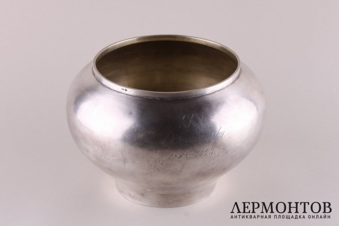 Братина. Серебро 84 пробы. Фирма К. Фаберже. Российская империя, Москва, 1896 г.