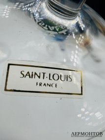 Набор фужеров для шампанского на 5 персон. Цветной хрусталь, Saint Louis, Франция, 20 век