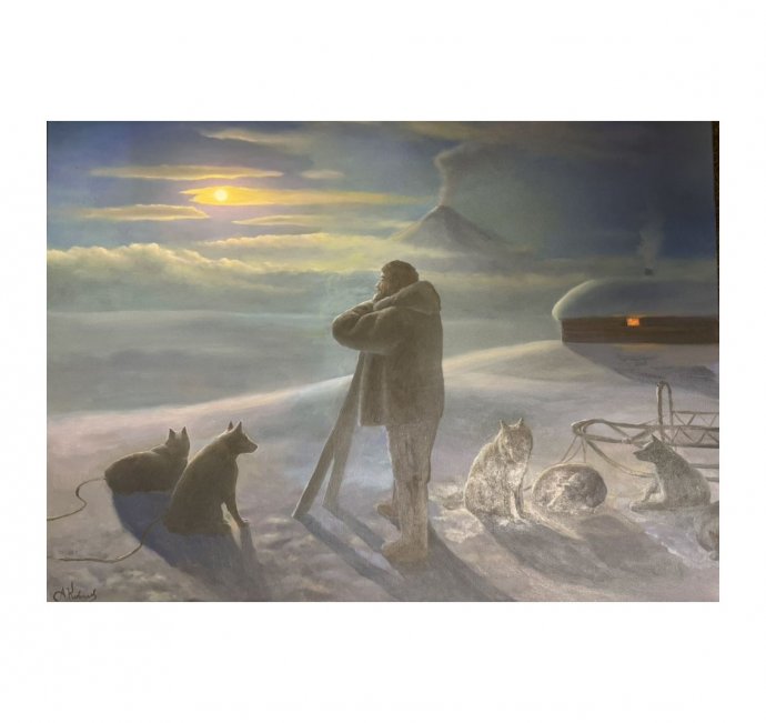Картина «Северный полюс». Холст, масло, А. Ковалёв, Россия, 2010 год