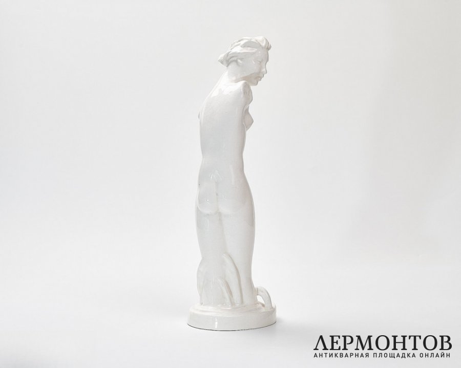 Статуэтка «Торс девушки». Керамика, Pexider Letovice, Чехословакия, 1930-е годы