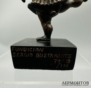 Статуэтка «Балерина», выпуск 79 из 100. Бронза, скульптор S. Bustamante, Мексика, 2000-е годы