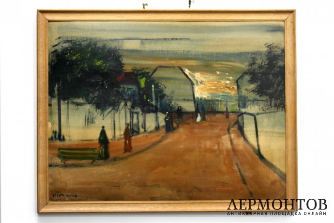 Картина. Сильвен Виньи. Городской пейзаж