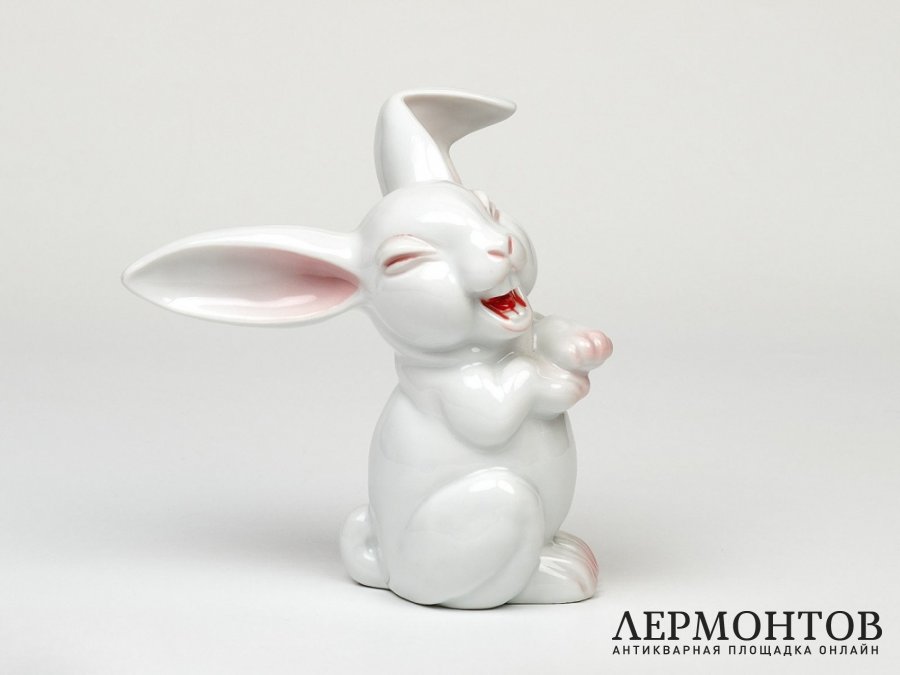 Статуэтка «Заяц». Фарфор, Rosenthal, Германия, 1960 год