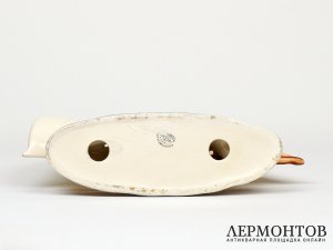 Статуэтка «Яхта». Керамика, Ditmar-Urbach, Чехословакия, 1930-е годы