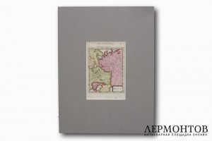 Карта России, Крыма, Грузии, Малой Татарии. А. М. Мале. Франция, 1683 год.