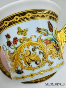 Чайная пара «Le Jardin de Versace». Фарфор, золото, Rosenthal и Versace, Германия