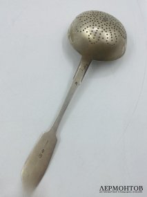 Ситечко для чая. Серебро 84 пробы, мастер Владимиров, Россия, 1899–1908 годы
