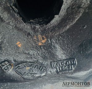 Бюст П. И. Чайковского. Чугун, Каслинский завод, скульптор Бах, СССР, 1962 год