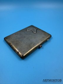 Портсигар с головой коня. Серебро 84 пробы, Россия, 1899–1908 годы
