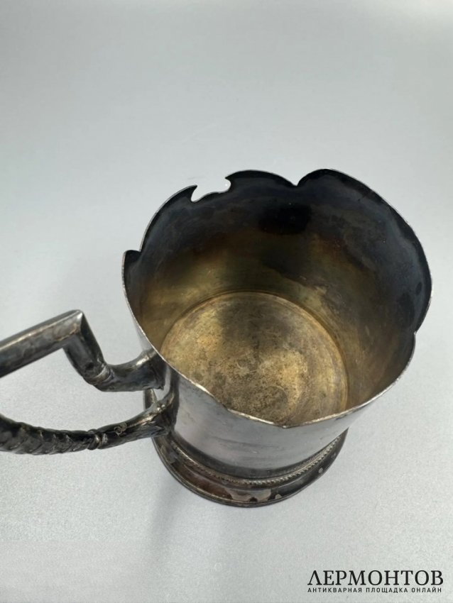 Подстаканник в стиле модерн. Серебро 84 пробы, И. Прокофьев, Россия, 1908–1917 годы