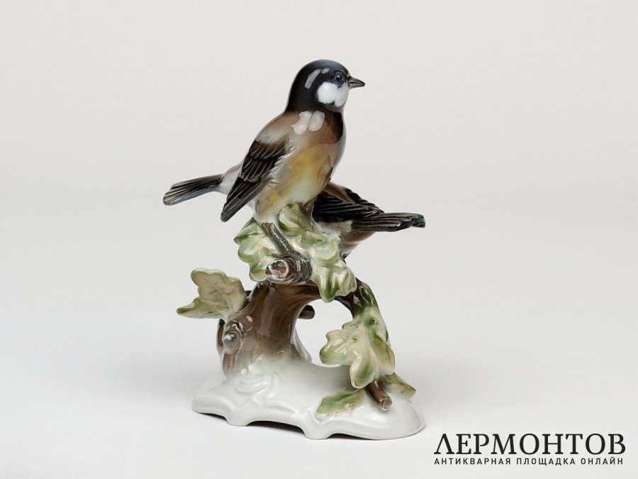 Статуэтка «Синицы». Фарфор, Rosenthal, Германия, 1953 год