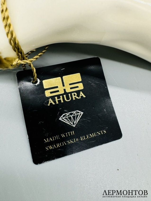 Скульптура «Лев». Керамика, золото, платина, стразы Swarovski, Ahura, Италия, современная работа