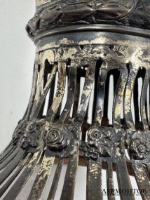 Ваза-корзинка для фруктов. Серебро 800 пробы, Германия, конец 19 — начало 20 века