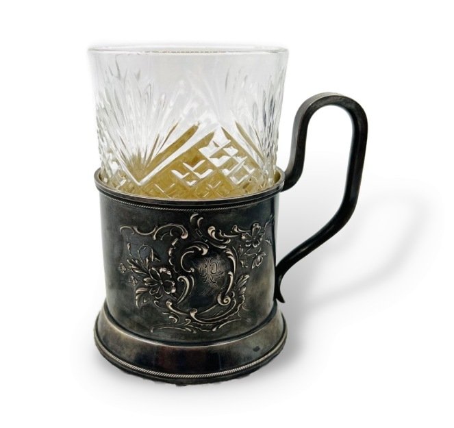 Подстаканник. Серебро 84 пробы, Г. Клингерт, Россия, 1899–1908 годы