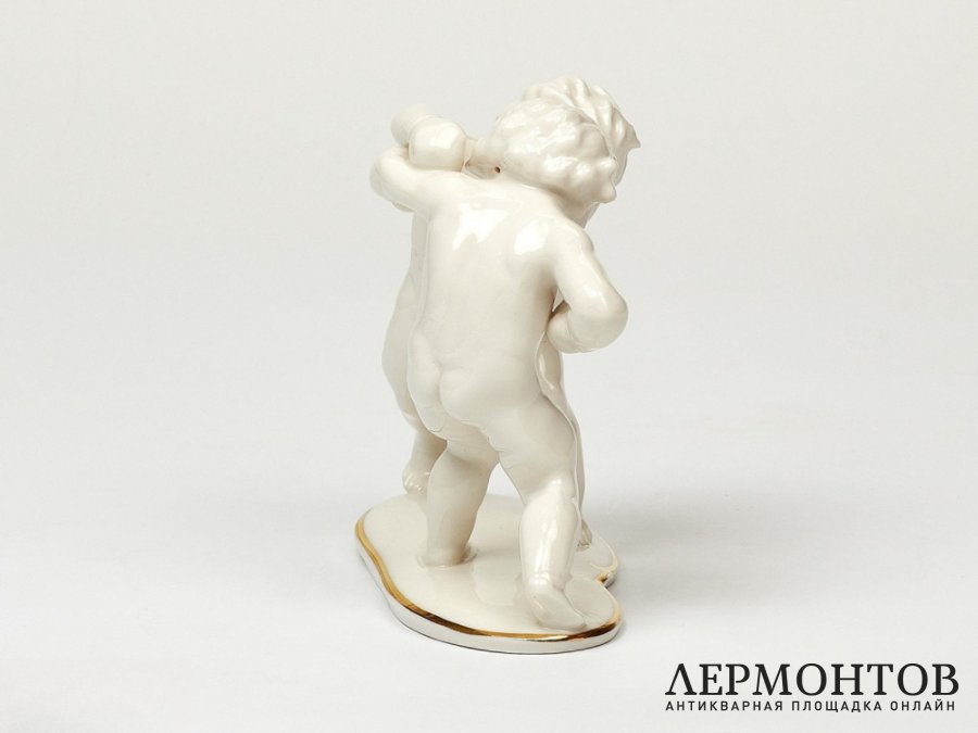 Статуэтка «Боксеры». Фарфор, Lorenz Hutschenreuther, Германия, 1938–1955 годы