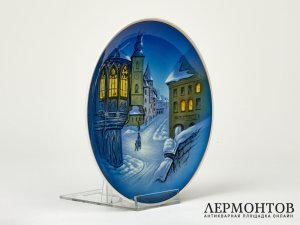 Тарелка настенная «Рождество во Франконии 1972». Фарфор, Rosenthal, Германия
