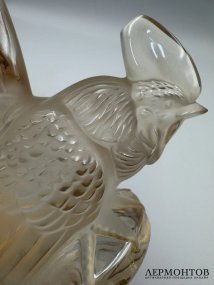 Статуэтка-маскот «Петух». Хрусталь, Lalique, Франция