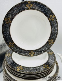 Чайный и столовый сервиз «Vintage Jewel» на 47 предметов. Фарфор, Lenox, США, 20 век