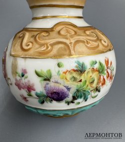 Флакон для духов. Фарфор, роспись, предположительно Россия, конец 19 века