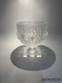 Ваза «Elisabeth» с птичками. Хрусталь, Lalique, Франция