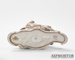 Статуэтка «Олень и борзые». Фарфор, Rosenthal, Германия