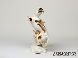 Статуэтка «Играющие борзые». Фарфор, Hutschenreuther, Германия, 1938–1955 годы