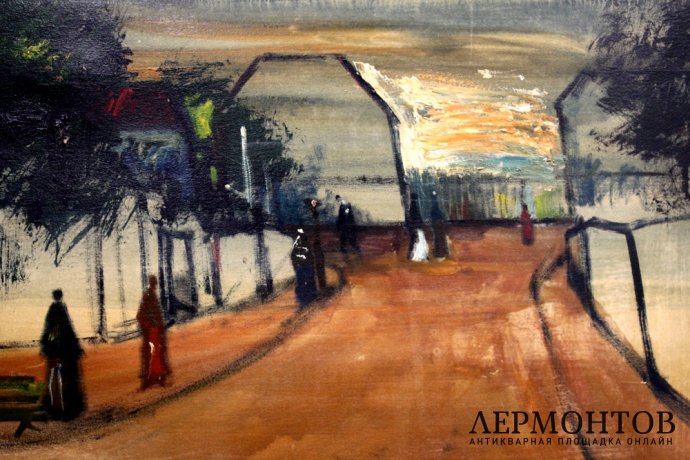 Картина. Сильвен Виньи. Городской пейзаж