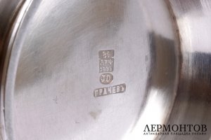 Чайный сервиз. Фирма братьев Грачевых. Серебро 84. Россия