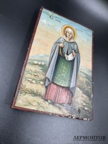 Икона «Преподобномученица Анастасия Римская». Дерево, левкас, темпера, Россия, 19–20 века