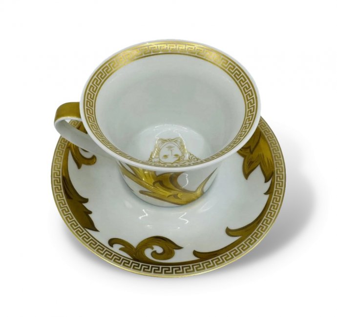 Чайная пара «Arabesque Gold». Фарфор, золото, Rosenthal и Versace, Германия