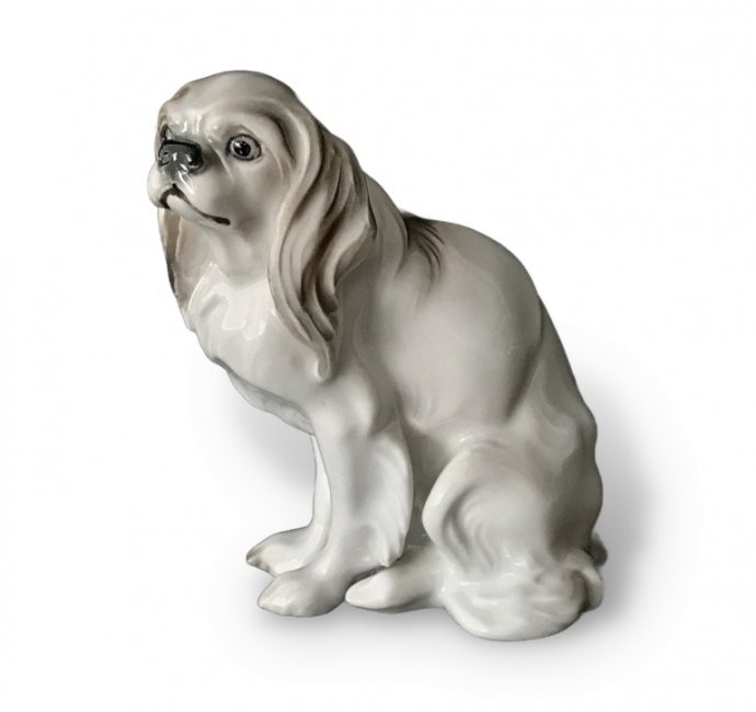 Статуэтка «Кавалер-кинг-чарльз-спаниель». Фарфор, Rosenthal, Германия, 1927 год