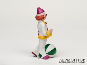 Статуэтка «Клоун с мячом». Фарфор, Hutschenreuther, Германия, 1985 год