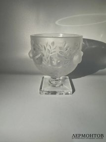 Ваза «Elisabeth» с птичками. Хрусталь, Lalique, Франция