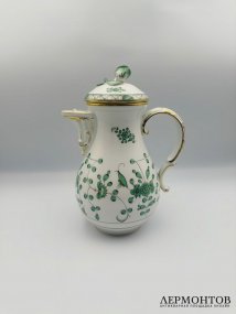 Кофейник «Индийская живопись». Фарфор, роспись, Meissen, Германия, 2-я половина 20 века