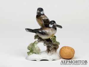 Статуэтка «Синицы». Фарфор, Rosenthal, Германия, 1953 год
