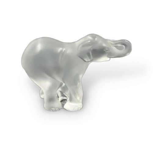 Статуэтка «Слонёнок». Хрусталь, Lalique, Франция