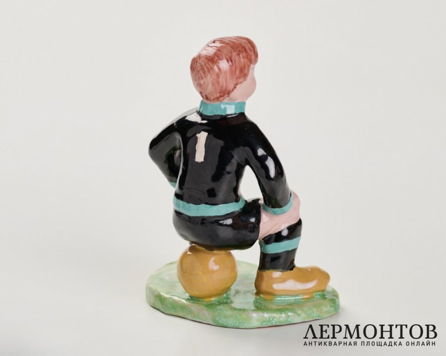 Статуэтка «Футболист». Терракота, Izsépy Margit, Венгрия, 1950-е годы