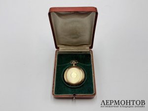 Антикварные часы-луковицы трехкрышечные. Швейцария, рубеж 19-20 вв. Золото 56 пробы.