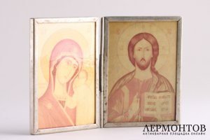 Диптих "Богородица Казанская и Господь Вседержитель.  1988 год.