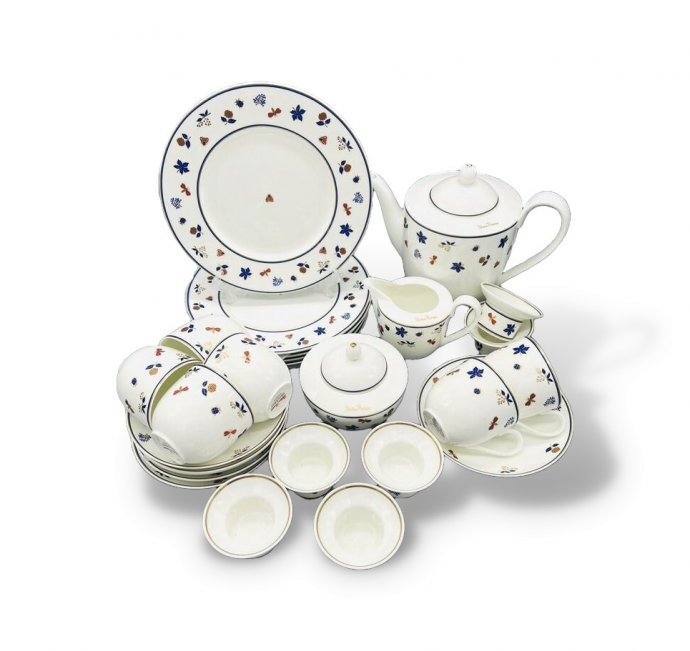 Чайный сервиз на 6 персон. Фарфор, Villeroy & Boch, дизайнер Paloma Picasso, Германия, 20 век